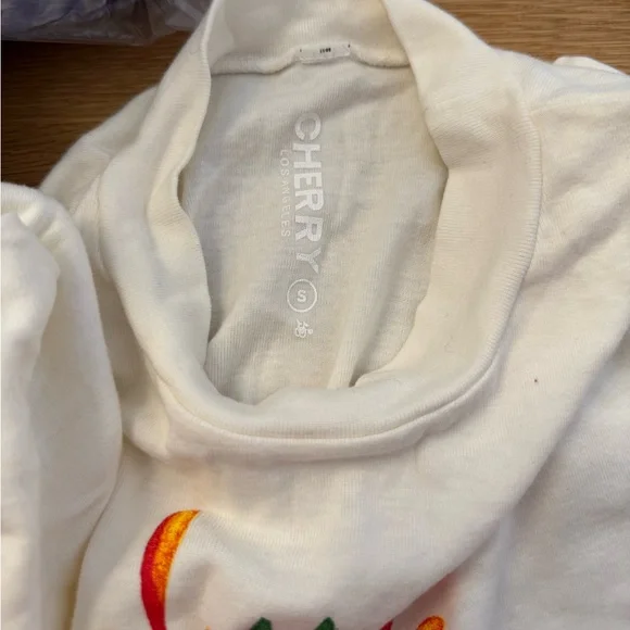 Cherry LA White Graphic Baby Tee - Picture 4 of 4